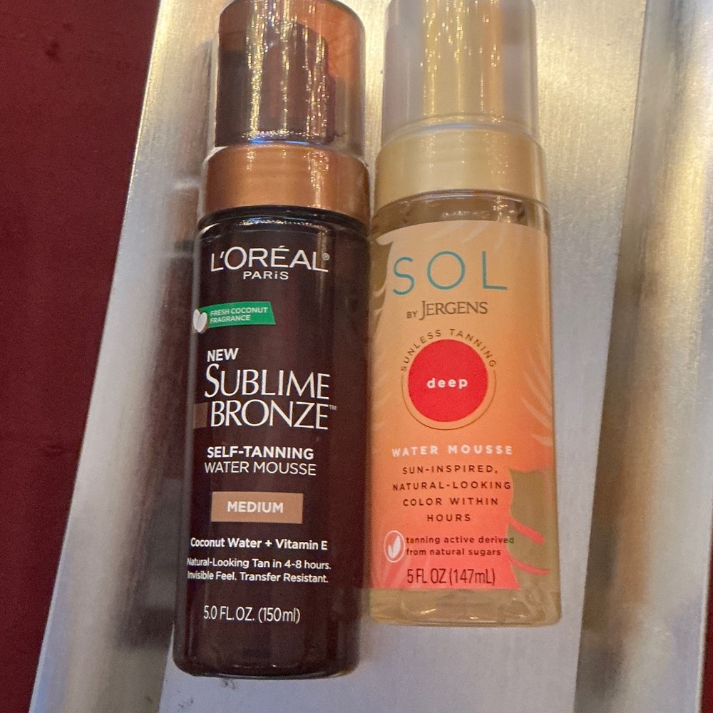 L'Oreal Sublime Bronze Self-Tanning Water Mousse - Brown & Gold Accents